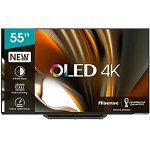 Televizor OLED Smart HISENSE 55A85H, 138 cm, Ultra HD 4K, HDR 10+, Clasa G, Negru