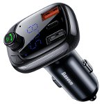 Incarcator auto Baseus S13, 5A, Bluetooth 5.0, Transmitator FM, Microfon, Quick Charge 4.0, Baseus