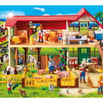 Puzzle Schmidt - La ferma, 100 piese, include 1 figurina Playmobil (56163), Schmidt