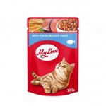 Hrana umeda pentru pisici, My Love - peste in sos, 24x100g