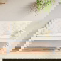 vidaXL Perne banca de gradina 2 buc. alb crem tesatura oxford