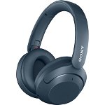 Casti Stero Sony WHXB910NL, Extra Bass, Noise cancelling, Wireless, Bluetooth, Autonomie 30 ore, Microfon (Albastru), Sony