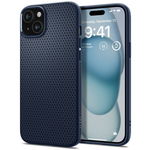 Husa pentru iPhone 15 - Spigen Liquid Air - Navy Blue, SPIGEN