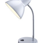 Lampa de birou crom argintiu, 1 bec, dulie E27, Globo 2487, Globo Lighting