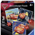 Puzzle cars 25/36/49 piese 3 buc in cutie ravensburger, Ravensburger