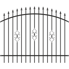 Stalp poarta, negru, RAL 9005, 240 x 7 x 7 cm • Polbram