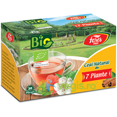 Ceai natural din 7 Plante Bio, 20 plicuri, Fares