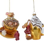 Ornament brad - Cup Glass - Mouse, doua modele, Kaemingk