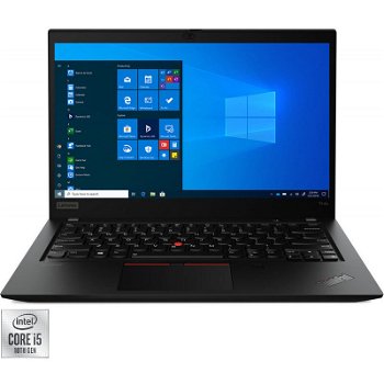 Laptop ultraportabil Lenovo ThinkPad T14s Gen 1 cu procesor Intel Core i5-10210U pana la 4.20 GHz, 14", Full HD, 16GB, 512GB SSD, Intel UHD Graphics, Windows 10 Pro, Black