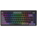 Tastatura Gaming Mecanica AQIRYS Adara Mini LE, iluminare RGB, Cu fir, Switch HaiMu Ocean Blue, Layout US (Negru), AQIRYS