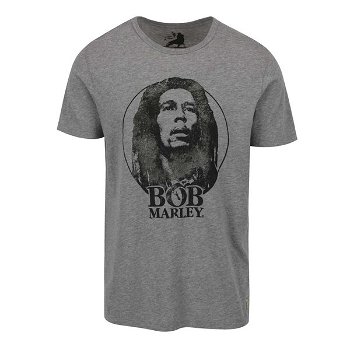 Tricou gri Jack & Jones Bob Marley cu print