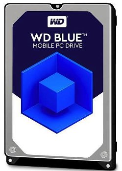 Hard disk 2TB WD Blue PC Mobile, SATA 6Gb/s, 5400 rpm, 128MB, 2.5"