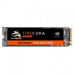 Seagate FireCuda 520, 1 TB, Performance Internal Solid State Drive SSD PCIe Gen4 x4 NVMe 1.3 for Gaming PC Gaming Laptop Desktop, and Three-year Rescue Services (ZP1000GM3A002)