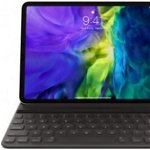 Husa Apple Smart Keyboard Folio mxnk2ro/a pentru tableta iPad Pro 11" gen2, Layout RO (Negru)