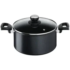 Oală Tefal - Unlimited G2554672, 24 cm, negru Oală Tefal - Unlimited G2554672, 24 cm, negru
