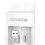 Cablu de date / adaptor ADATA USB Male la Lightning Male, MFi, 1 m, Silver