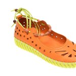 Pantofi FLAVIA PASSINI portocalii, 4261007, din piele naturala