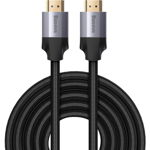 Cablu HDMI 2.0, Baseus, Enjoyment Series, 4K, 3D, 5 m, Negru/Gri