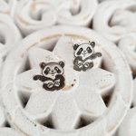 Cercei Panda - Argint 925, surub, Chic Bijoux