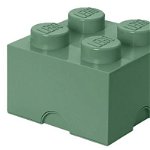 Cutie depozitare LEGO 2x2 verde nisip 40031747, 