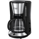 Cafetiera Russell Hobbs 24010-56, 1000 W, 1.25 l, 10 cesti, Negru/Argintiu