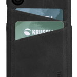 Husa Protectie Spate Krusell Sunne Cover 2 Card Leather Vintage Black pentru Apple iPhone XS