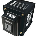 transformator de tensiune, convertor de la 220v la 110v, nereversibil 3000va 3000w, ted electric ted002266, TED Electric