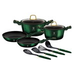 Set oale marmorate cu capace 10 piese Emerald Collection Berlinger Haus BH 7039