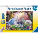 Puzzle Zana Si Unicorn, 100 Piese,Ravensburger