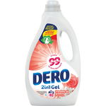 Detergent lichid DERO 2in1 Trandafir, 2 l, 40 spalari