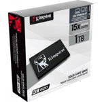 Kingston KC600 SSD (SKC600B/1024G) Internal SSD 2.5 Inch, SATA Rev 3.0, 3D TLC, XTS-AES 256-Bit Encryption - With Upgrade Kit