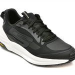 Pantofi sport SKECHERS negri, GLOBAL JOGGER, din material textil