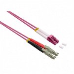 Cablu fibra optica Duplex LSH - LC, UPC Polish OM4 violet LSOH 0.5m, Roline 21.15.9470, Roline