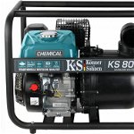 Motopompa pentru lichide agresive 3" - 1000 l / min - Konner & Sohnen - KS-80CW, Konner&Sohnen