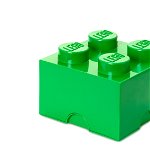 Cutie depozitare Lego 2x2 verde inchis 