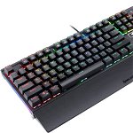 Tastatura gaming mecanica Redragon Rahu RGB, Negru