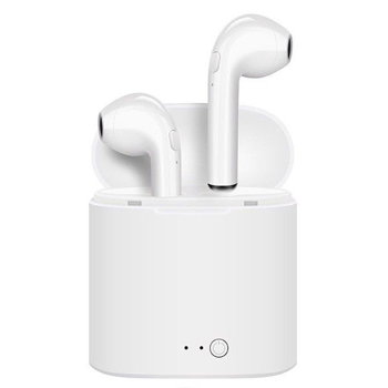 Casti audio wireless cu bluetooth i7S tip in-ear pentru IOS, Windows si Android, 