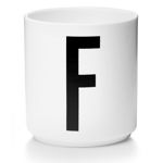Cana Design Letters Personal Porcelain Cup Litera F Alb 325ml