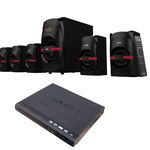 Boxe Audio Akai 5., Woofer Activ,+ Dvd Player Usb, , Telecomanda, Negru, AKAI