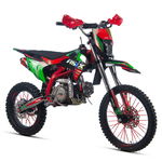 Motocicleta Enduro/cross Asix Dt140cc, 4t, Roti 19"/16", Pornire Electromotor, Culoare Rosu/verde, Asix