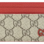 Gucci Card Holder EBONY/RED, Gucci