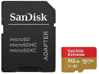 Card de memorie SanDisk, 512GB, UHS-I, Class 10, 80MB/s +