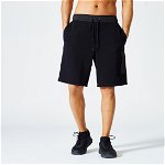 Pantalon scurt fitness din bumbac cu logo Negru Bărbați, PUMA