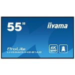 IIYAMA Display Profesional VA LED iiyama ProLite 54.6 LH5560UHS-B1AG, Ultra HD (3840 x 2160), HDMI, Boxe, Negru, IIYAMA