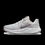 Nike, Pantofi cu imprimeu logo, pentru alergare Quest 4 Premium, Gri deschis, 38