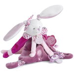 Doudou Gift Set Bunny with Soother Clip jucărie de pluș cu clips 1 buc, Doudou