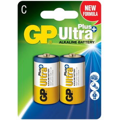 Baterie GP Batteries, Ultra+ Alcalina C (LR14) 1.5V alcalina, blister 2 buc. "GP14AUP-2UE2" "GPPCA14UP011" (include TV 0.16lei)