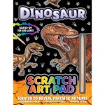 Caiet cu Fise Razuibile si activitati Dinozaur Scratch Art Pad, Alligator