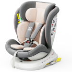 Scaun Auto TWT Plus DELUXE BUF BOOF iSIZE Pink cu Isofix rotativ 360 grade 40-150 cm, BUF BOOF