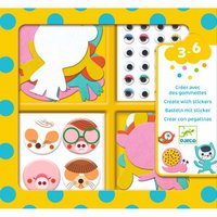 Djeco Colaje animale din fetru - Jucarie Educativa de inalta calitate pentru copii